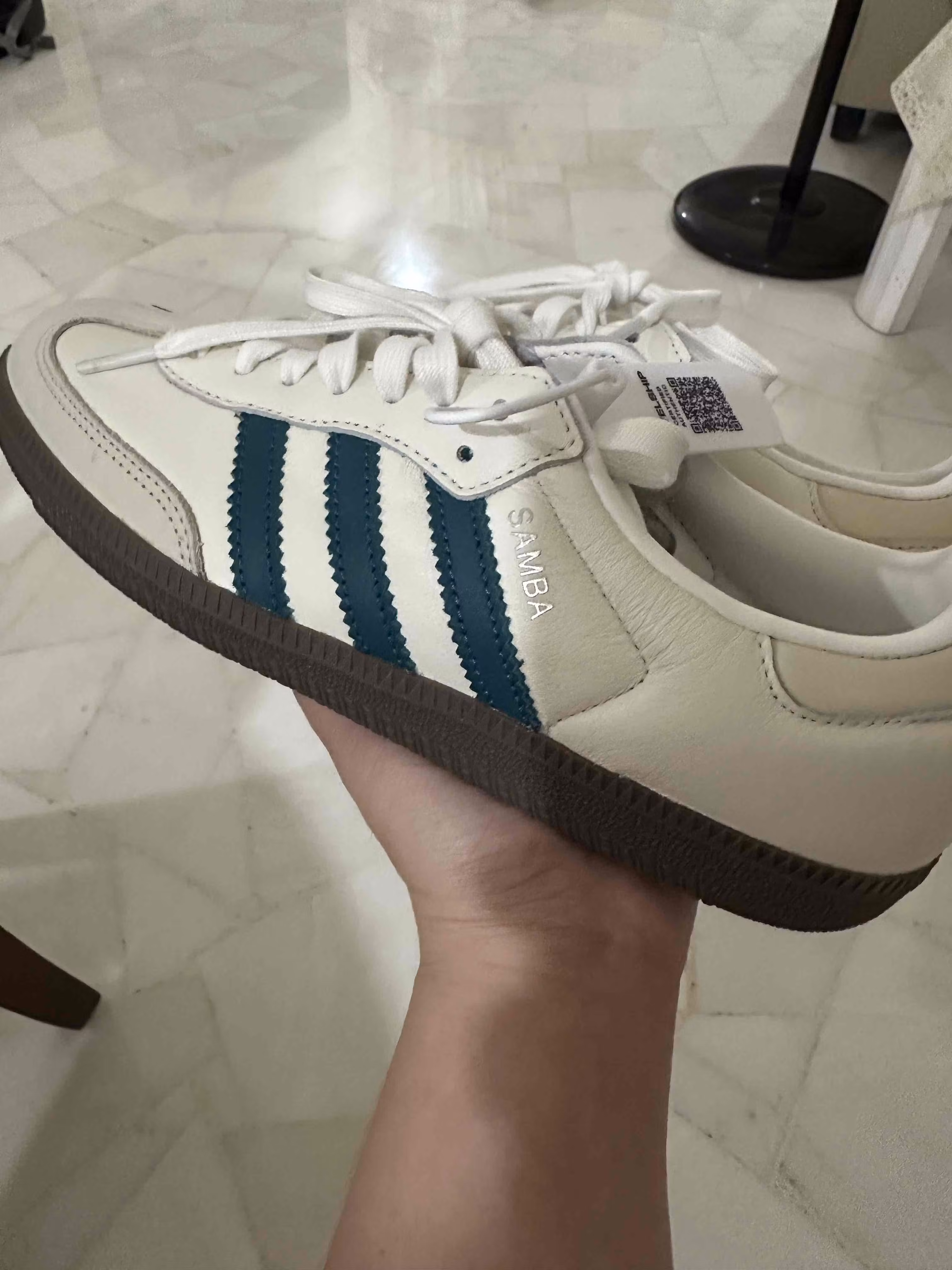 (Women) adidas Samba OG 'White Legacy Teal' IG1963 (Women) adidas Samba OG 'White Legacy Teal' IG1963